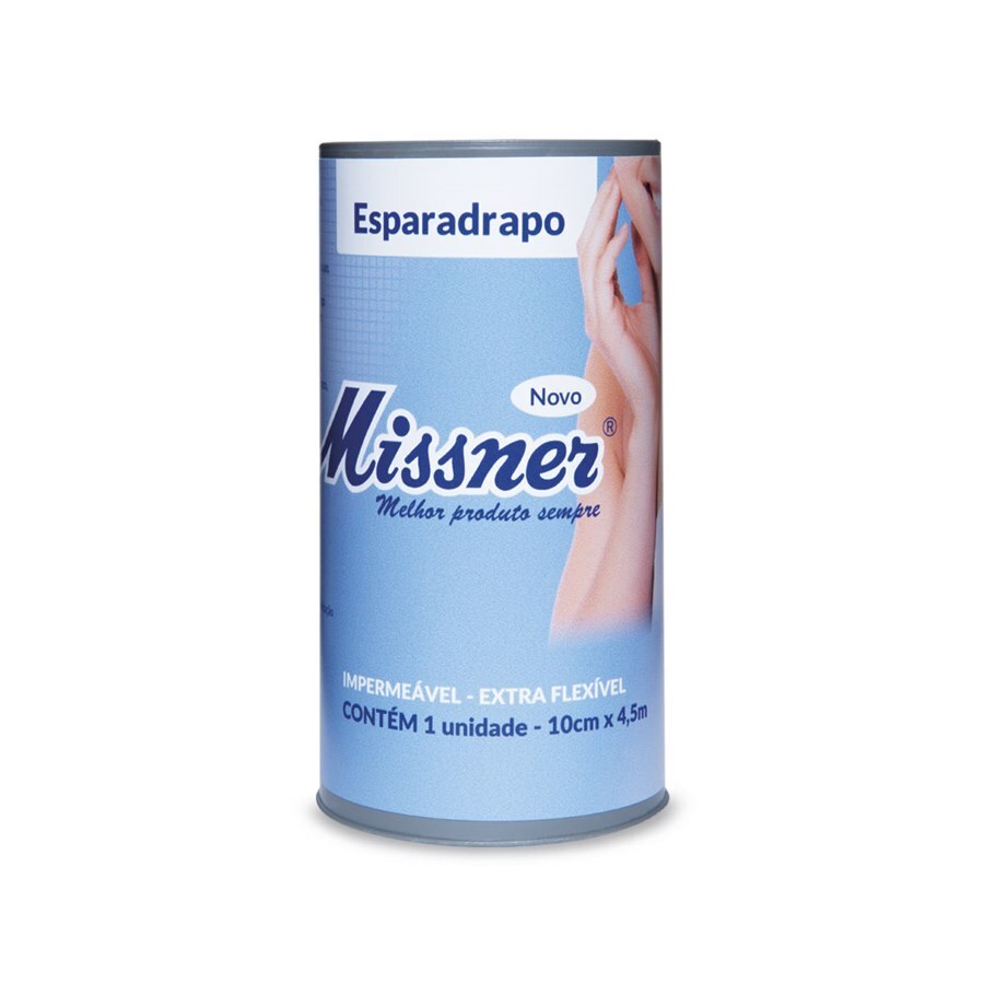 Esparadrapo Impermeável 2,5cm X 4,5m Branco Kit C/6 Missner