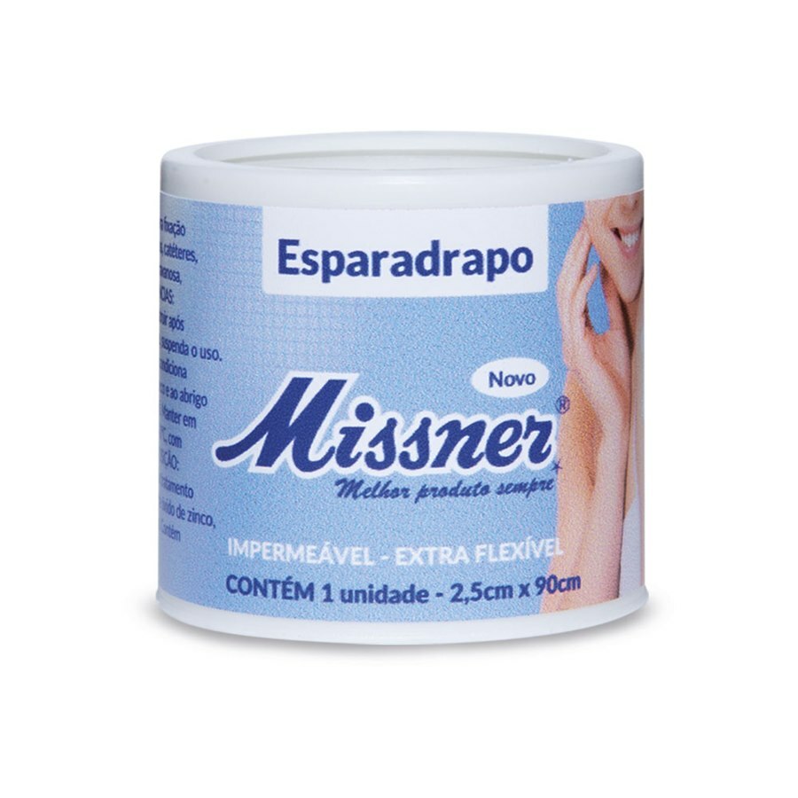 ESPARADRAPO MISSNER BRANCA IMPERMEÁVEL 2,5CM X 90CM - Ultrafarma