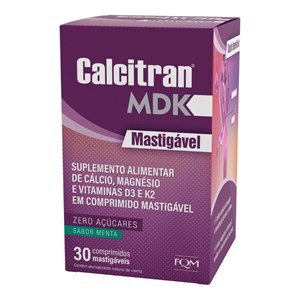 CÁLCIO - CALCITRAN MDK 30 COMPRIMIDOS MASTIGÁVEIS