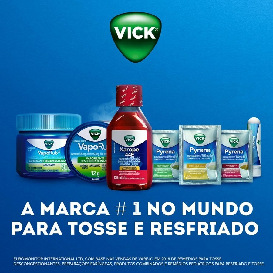 VICK 44E XAROPE 240ML (ADULTO E PEDIÁTRICO ACIMA DE 6 ANOS) - Ultrafarma