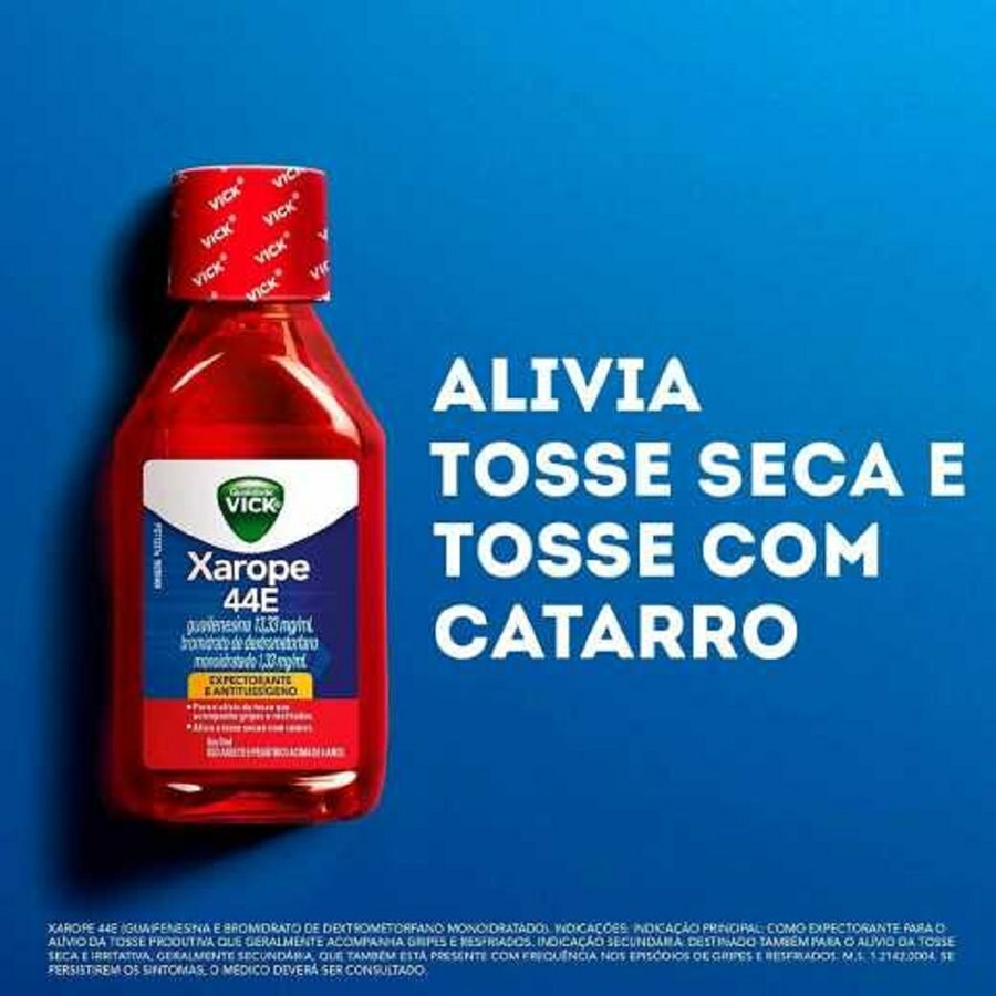 VICK 44E XAROPE 240ML (ADULTO E PEDIÁTRICO ACIMA DE 6 ANOS) - Ultrafarma