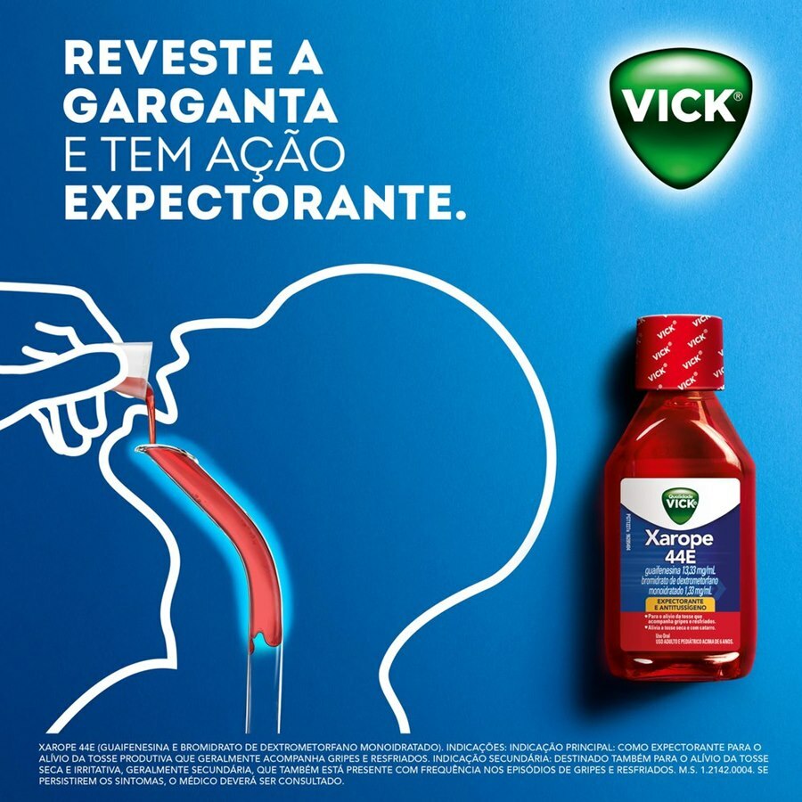 Kit Xarope Vick 44E 240ml + Vick Pyrena Grip 7 - 5 Cápsulas