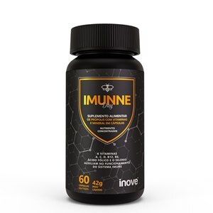 PRÓPOLIS + VITAMINAS E MINERAIS IMMUNE DAY INOVE NUTRITION 60 CÁPSULAS