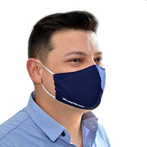 Máscara Ultrafarma.Com Anatômica Azul Lavável 1 Unidade 