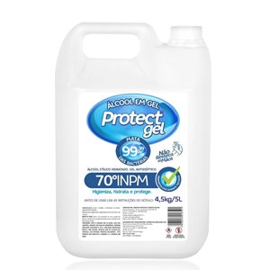Álcool Gel 70% Protectgel 4,5Kg - Elimina 99,99% Das Bactérias