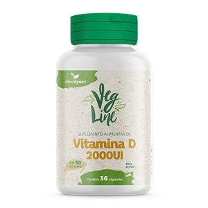 Vitamina D 2000Ui Veg Line Naturalgreen 36 Cápsulas