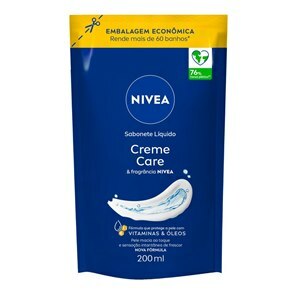 SABONETE LÍQUIDO NIVEA CREME CARE REFIL 200ML