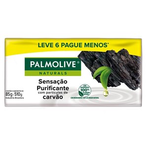 Sabonete Palmolive Naturals Sensação Purificante Carvão Leve 6 Pague Menos 510G