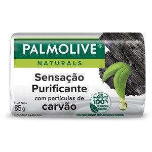 SABONETE PALMOLIVE NATURALS SENSAÇÃO PURIFICANTE CARVÃO 85G