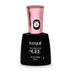 ESMALTE TOP COAT FIXADOR RISQUÉ DIAMOND GEL CREMOSO 9,5ML