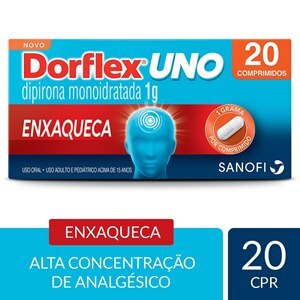 Analgésico - Dorflex Uno Enxaqueca 1G 20 Comprimidos