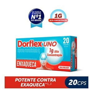 ANALGÉSICO - DORFLEX UNO ENXAQUECA 1G 20 COMPRIMIDOS