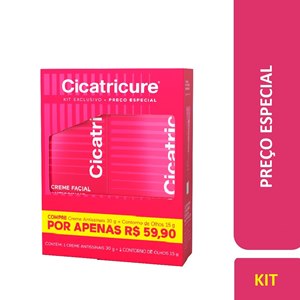 Kit Cicatricure Creme Facial Antissinais 30G + Contorno Dos Olhos 15G 