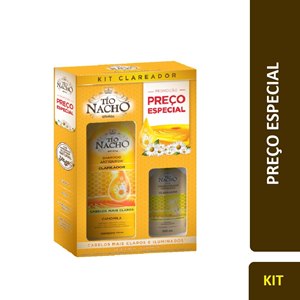 Kit Clareador Shampoo 415Ml + Condicionador 200Ml Tio Nacho