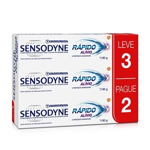 Creme Dental Sensodyne Rápido Alívio 90G - Leve 3 Pague 2