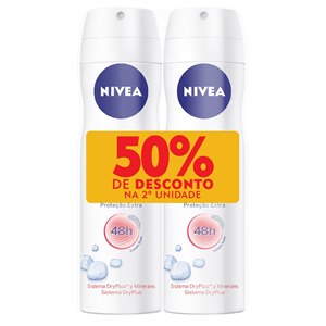 Desodorante Aerosol Nivea Feminino Dry 150Ml Leve Mais Pague Menos