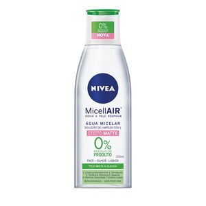 Água Micelar Solução De Limpeza Nivea 7 Em 1 Efeito Matte 200Ml