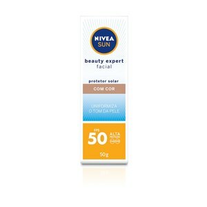 Protetor Solar Facial Beauty Expert Nivea Sun Fps 60 Efeito Matte Cor Média 50G