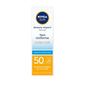 Protetor Solar Facial Nivea Sun Beauty Fps50 C/Cor 50G