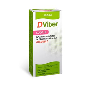 Vitamina D - Dviter 1000Ui 30 Comprimidos
