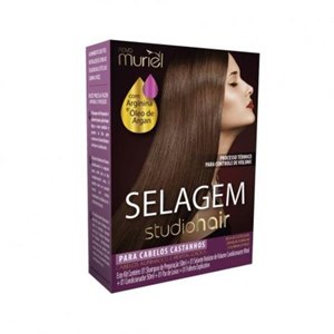 Selagem Condicionante Studio Hair Kit Cabelos Castanhos Muriel
