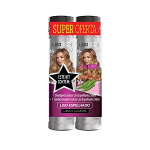 Kit Pack Lisoliss Liso Espelhado Shampoo+Condicionador Muriel 250Ml