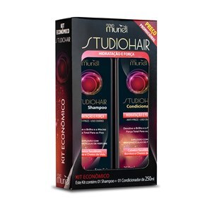 Studio Hair Kit Shampoo+Condicionador Hidratação E Força Muriel 250Ml