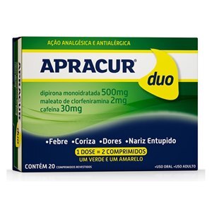 Apracur Duo 20 Comprimidos