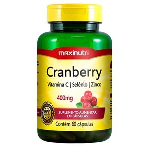 CRANBERRY + VITAMINA C + SELÊNIO + ZINCO 60 CÁPSULAS
