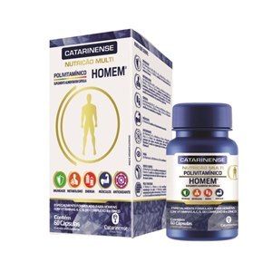 Polivitamínico Homem Multi Catarinense 60 Cápsulas