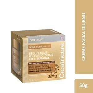 Cicatricure Creme Gold Lift Diurno Fps 30 Reduz Rugas Cálcio Silício Peptídeos E Ouro 50G