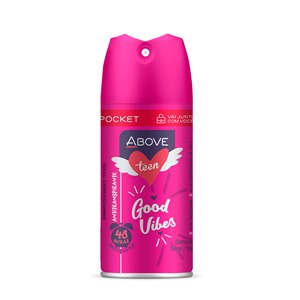 Desodorante Aerossol Above Pocket Teen Good Vibes Feminino 100Ml