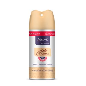 Desodorante Aerossol Above Pocket Soft Creme Feminino 100Ml