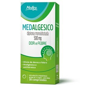 Dipirona Medalgésico 500Mg 30 Comprimidos