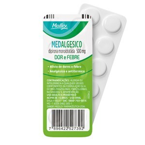 Dipirona Medalgesico 500Mg 10 Cp
