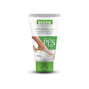 BRAVIR ALDERMINA CREME DESODORANTE PARA OS PÉS BISNAGA 80G