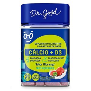 Cálcio + Vitamina D3 Dr Good 30 Unidades