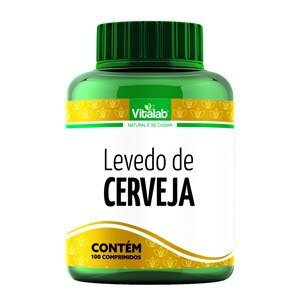 LEVEDO DE CERVEJA 400MG VITALAB 100 COMPRIMIDOS