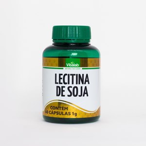 Lecitina De Soja 1G Vitalab 60 Cápsulas