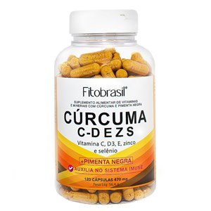 Curcuma + C, D, E, Z E Sel + Pimenta 120 Caps