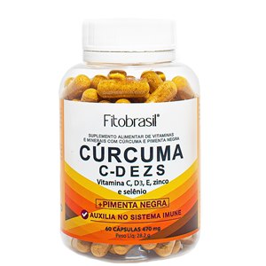 Curcuma + C, D, E, Z E Sel+ Pimenta 60 Caps 