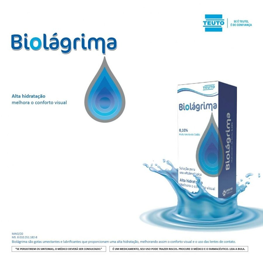 Solução completa em saúde, Laboratório Teuto lança Biolágrima, lubrificante  oftálmico de alta hidratação - Laboratório Teuto
