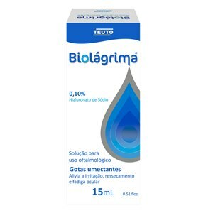 BIOLÁGRIMA 0,10% SOLUÇÃO OFTÁLMICA TEUTO 15ML