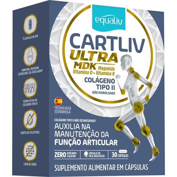 Colágeno Cartliv Ultra MDK com 60 Cápsulas com menor preço