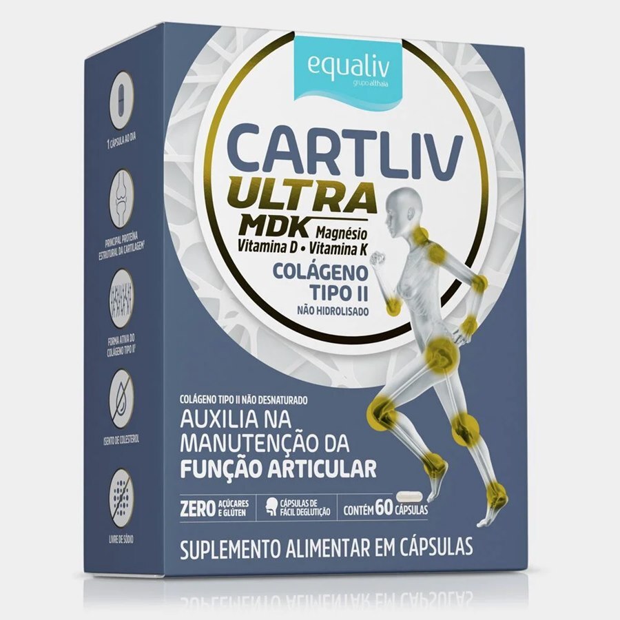 Kit 2 Cartiliv Colágeno Tipo 2 Equaliv - 60 Cápsulas em Promoção