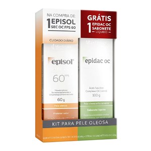 Protetor Episol Sec Oc Fps 60+ Epidac Oc Sabonete 100Ml Kit