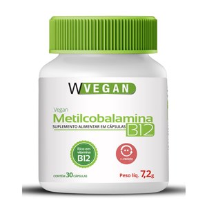 Metilcobalamina  B12 Wvegan 30 Cápsulas