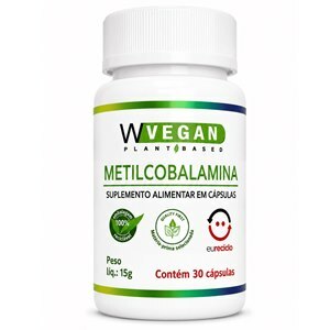 Vitamina B12 Metilcobalamina 9,94mcg Wvegan 30 Cápsulas