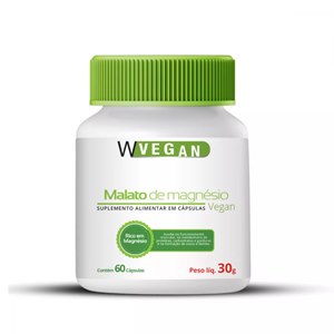 Magnésio Malato Wvegan 60 Cápsulas