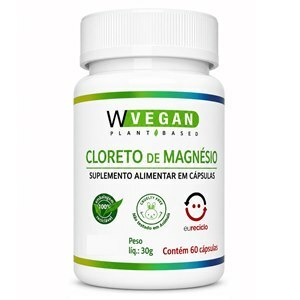 Magnésio P.A. Cloreto Wvegan 60 Cápsulas
